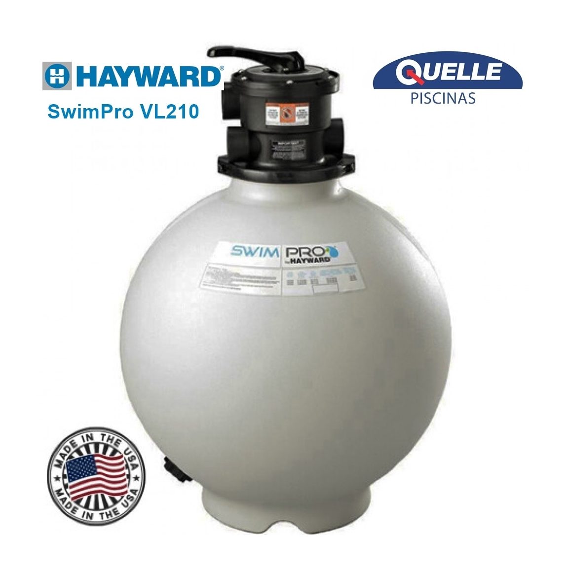 HAYWARD SwimPro VL210 - Filtro de Arena para Piscinas de hasta 40.000 litros