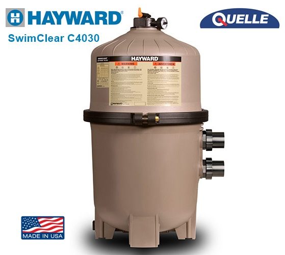 HAYWARD SwimClear C4030 – Filtro Multielemento para Piscinas de hasta 200.000 litros