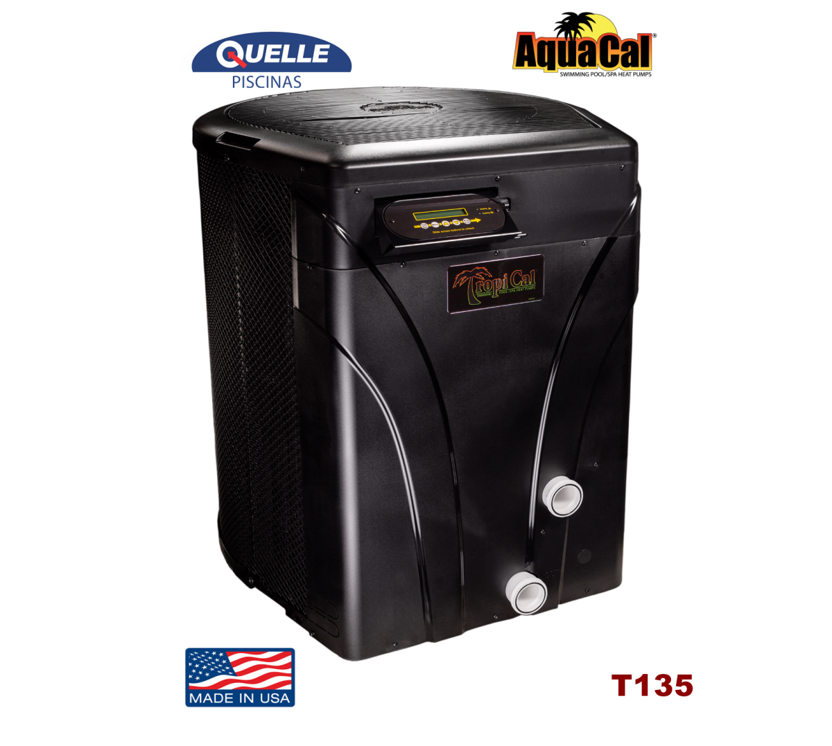 AQUACAL TropiCal T135 Bomba de Calor para Piscinas – 31,7 kW (108.000 BTU)