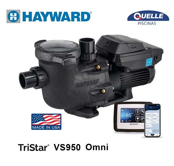 HAYWARD TriStar VS 950 de 2,7 HP – Bomba de Velocidad Variable para Piscinas