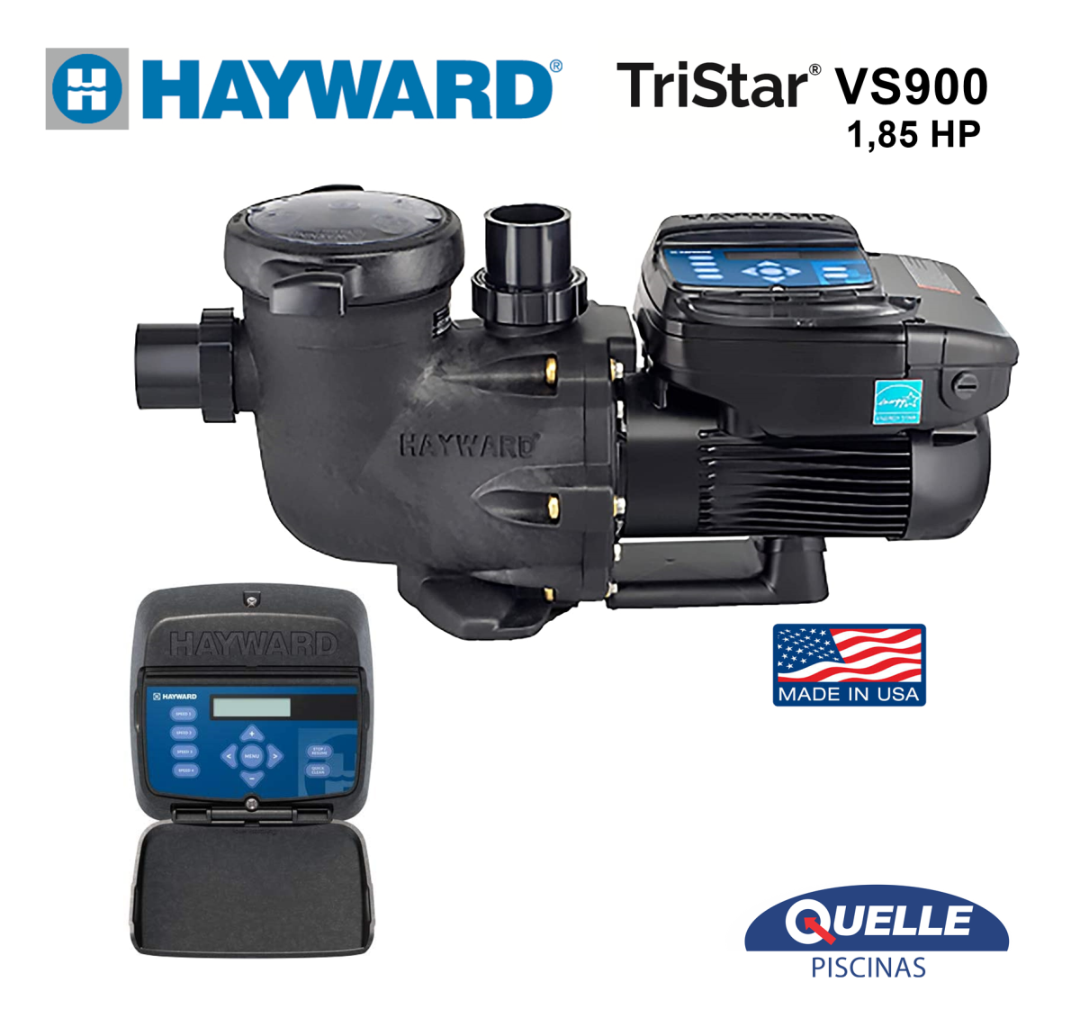 Combo 10: HAYWARD SwimClear C4030 + TriStar VS 900 - Sistema de Filtración para Piscinas de hasta 300.000 litros