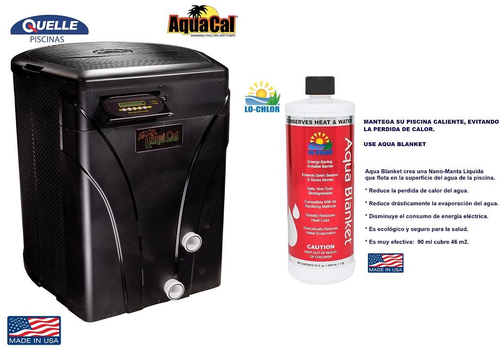 AQUACAL TropiCal T135 Bomba de Calor para Piscinas – 31,7 kW (108.000 BTU)