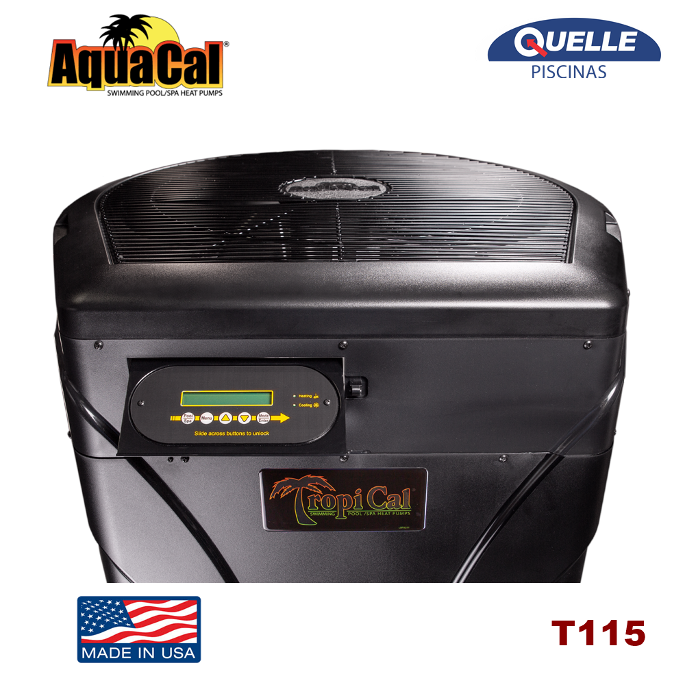 AQUACAL TropiCal T115 Bomba de Calor para Piscinas de 25,9 kW (88.000 BTU)