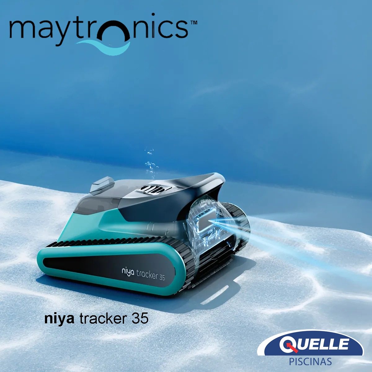 MAYTRONICS Niya Tracker 35 - Robot inalámbrico inteligente para piscinas