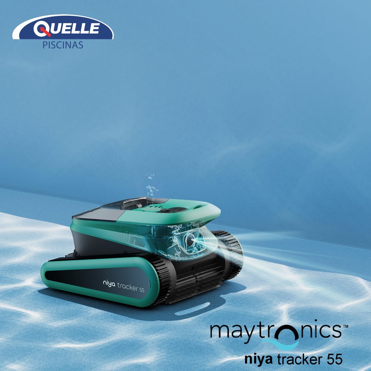 MAYTRONICS Niya Tracker 55 - Robot inalámbrico inteligente para piscinas