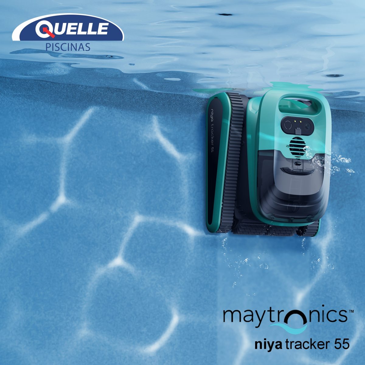 MAYTRONICS Niya Tracker 55 - Robot inalámbrico inteligente para piscinas