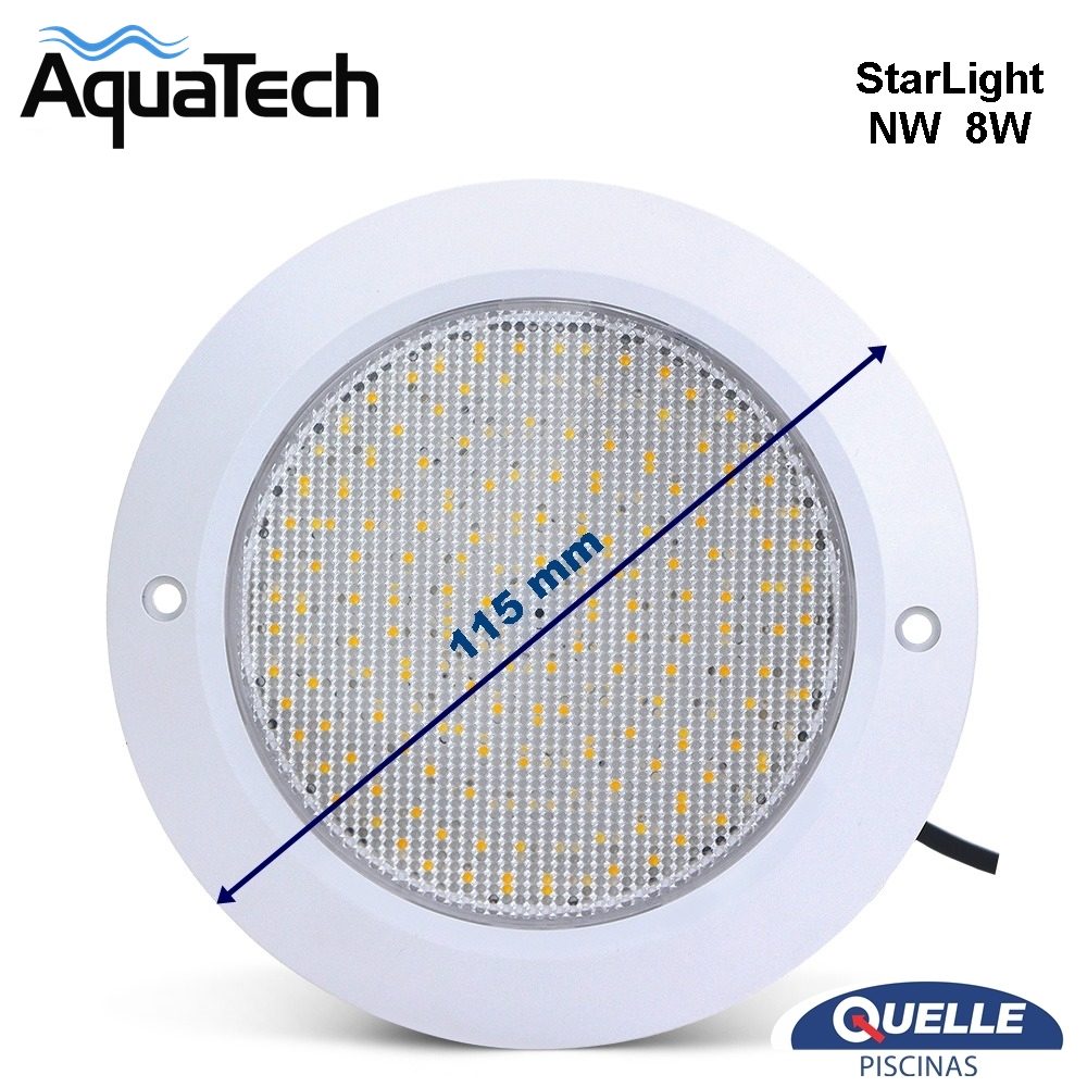 AQUATECH StarLight NW 8W – Aplique LED Blanco Natural para Piscinas