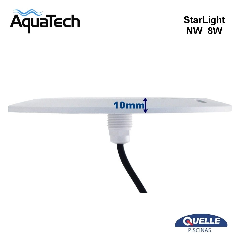 AQUATECH StarLight NW 8W – Aplique LED Blanco Natural para Piscinas