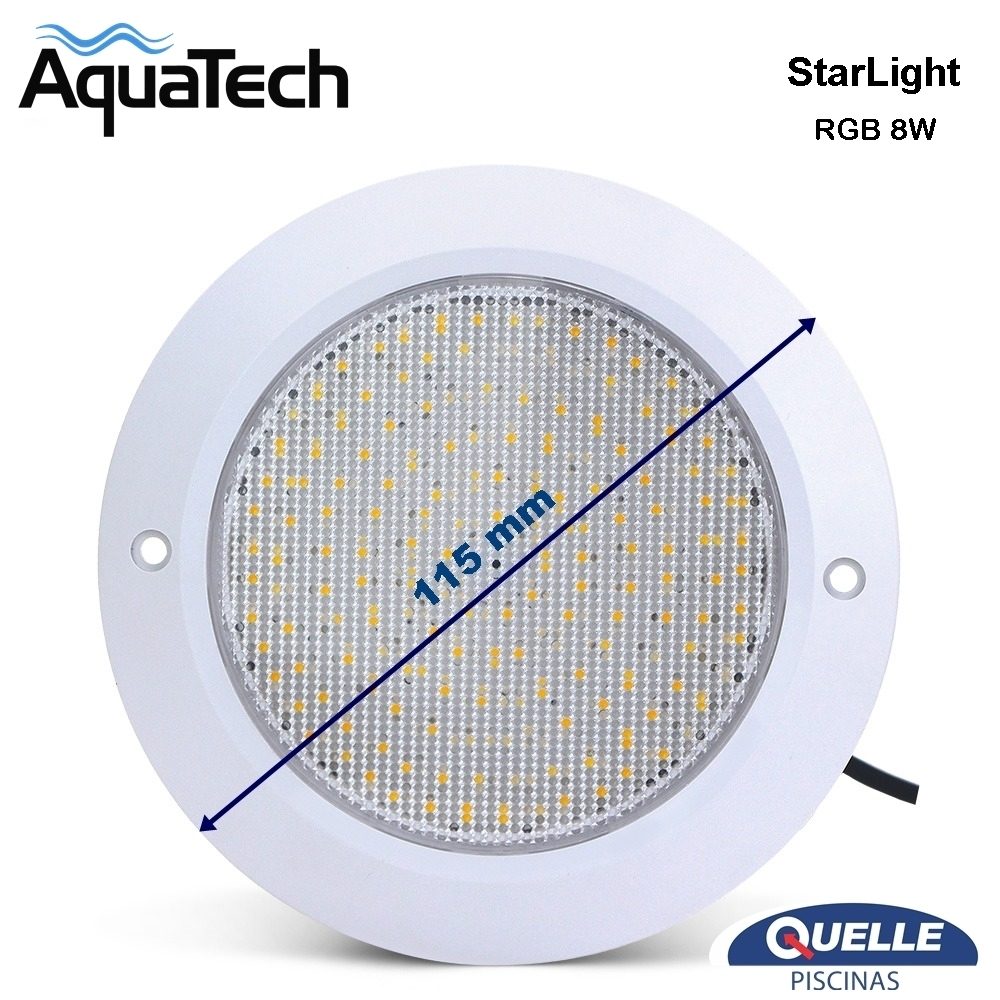 AQUATECH StarLight RGB 8W - Aplique LED RGB Inteligente para Piscinas