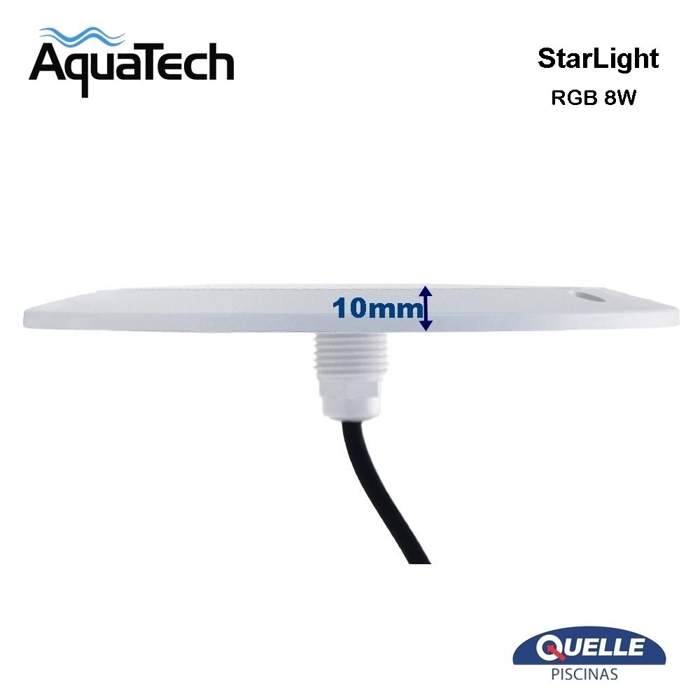 AQUATECH StarLight RGB 8W - Aplique LED RGB Inteligente para Piscinas