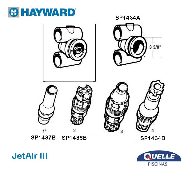 HAYWARD SP1436B – Boquilla Jet de Chorro Giratorio